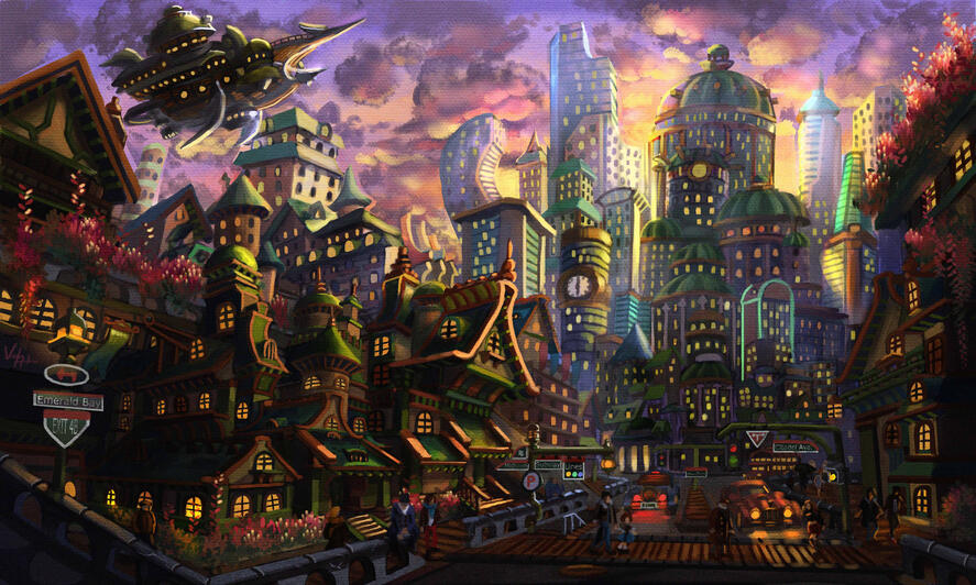 Capital City - Original Project BG Painting